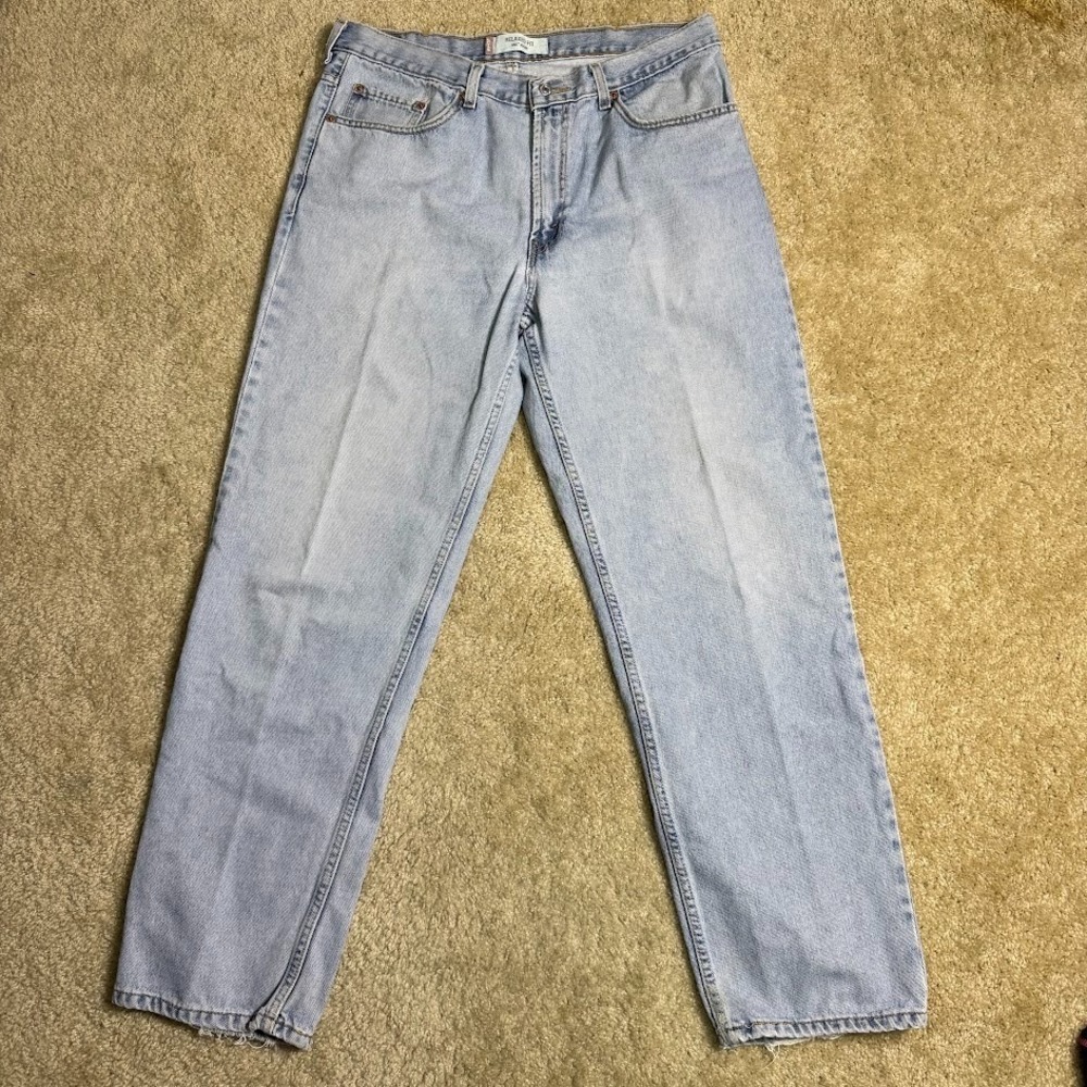 Y2K Levi's 550 Jeans Mens 38 (36) x34 Relaxed Fit Light‎ Wash Denim Egypt